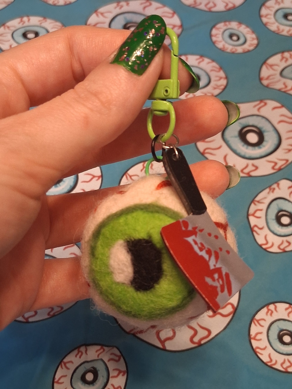 Handmade Eyeball Keychain